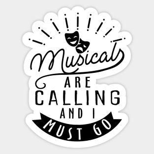 Broadway Musicals Lover Sticker